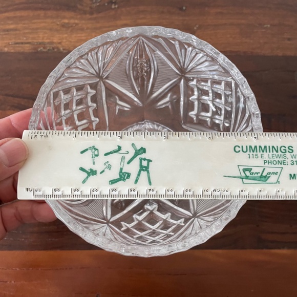 Vintage Dessert Dish, Glass Pedestal Candy Dish or Dessert Dish 5.5" H x 5" W - Picture 8 of 9